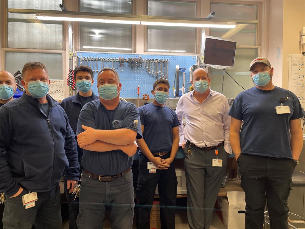Members of the FM team at Stratford General Hospital